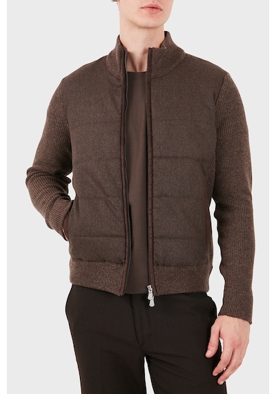 Gran Sasso Regular Fit Dik Yaka Kapitoneli Ceket Erkek Ceket 23145 25019 194 Kahve