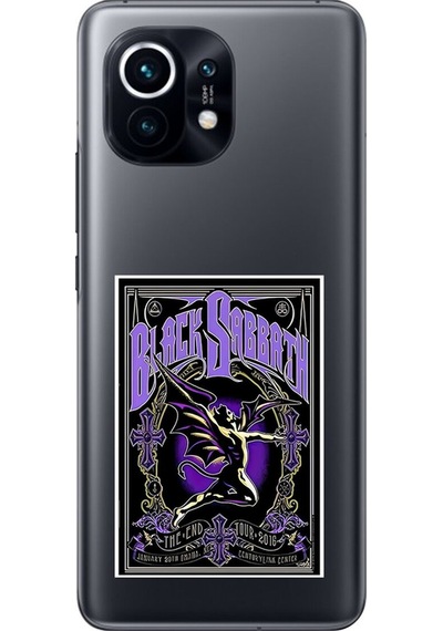 Xiaomi Mi 11 Uyumlu Şeffaf Kılıf Black Sabbath Tasarımlı