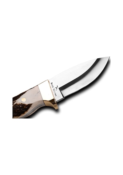 Bora 421 B Küçük Wild Boar Geyik Boynuzu Saplı Kamp Bıçak Çok Renkli