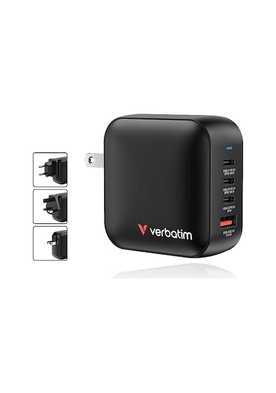 Verbatım Mini Gan 4 İn 1 100 W Duvar Şarj Cihazı
