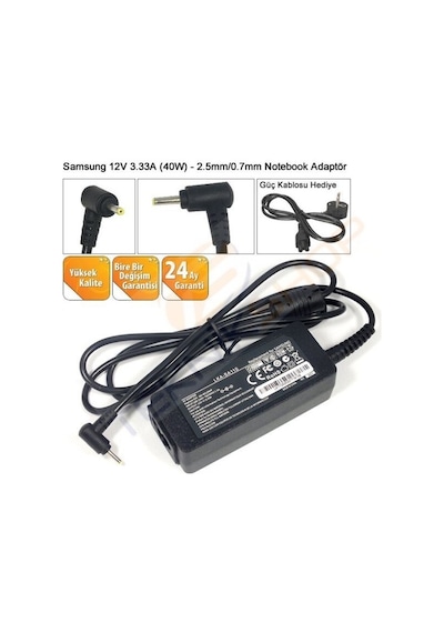 Teknikshop Samsung Uyumlu Ativ Tablet Pc Serisi Notebook Adaptör 12V 3.33A 40W