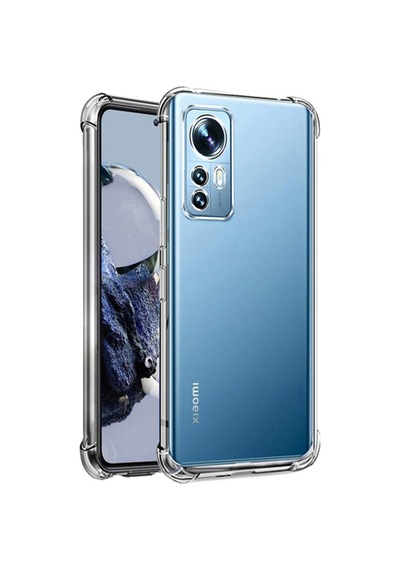 Xiaomi Mi 12t Kılıf Kamera Korumalı Airbag Antishock Köşe Korumalı Şeffaf Silikon Kapak
