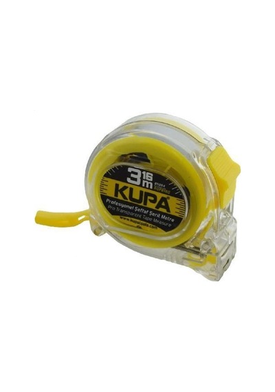 Kupa Şerit Metre Şeffaf 3 Metre X 16 Mm.