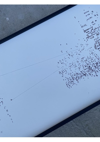 Asemic Sound Mappings Sergisi Asemik Resmi 62x244 cm 010