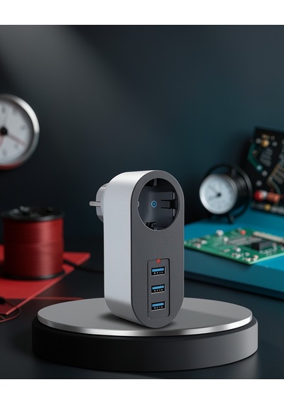 Akım Korumalı 2500w Priz 3 Usb Çıkışlı Uczzz3400priz-1 Diğer