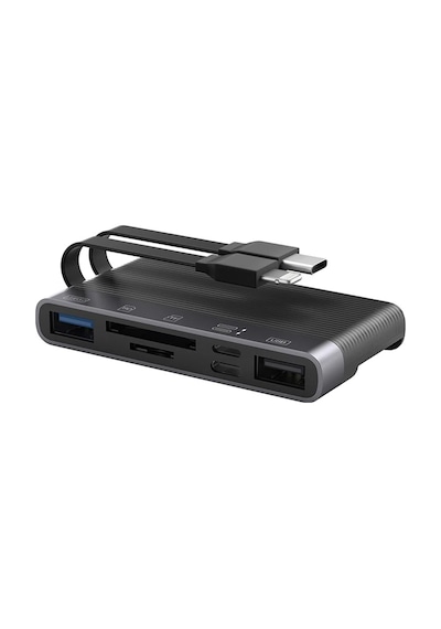 Ally Nk-1048hd 6in1 Usb + Type-c + Lightning + Sd-tf Kart Okuyucu Çevirici Adaptör- 5775