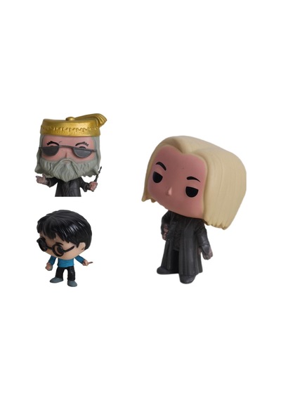 Harry Potter Pop Stil Lucius Malfoy Albus Dumbledore Harry Potter 3lü Karakter Figür Oyuncak 10 Cm. Harry Potter