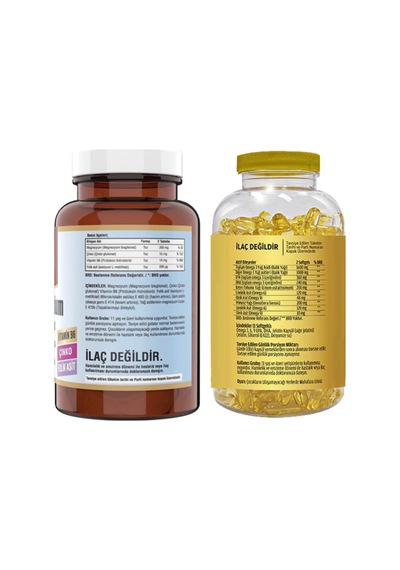 Zma Magnesium Bisglisinat 60 Tablet & Flx Omega 3-6-9 90 Tablet