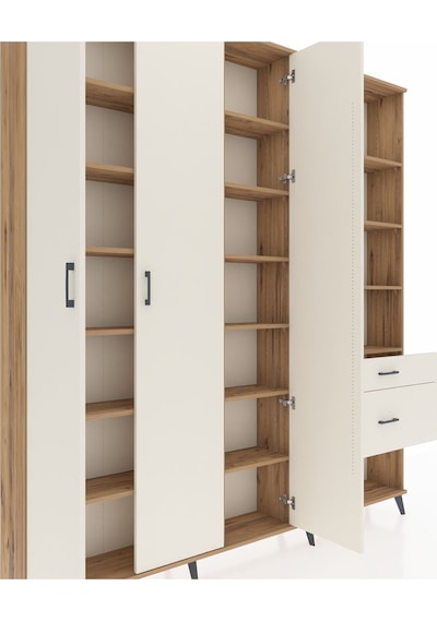 Arges Dolap 16 Raflı 2 Çekmeceli 3 Kapaklı 220x30x243 Çam-aytaşı/aytaşı Aytası/aytası Arges Dolap 16 Raflı 2 Çekmeceli 3 Kapaklı 220x30x243 Çam-aytaşı/aytaşı Aytası/aytası