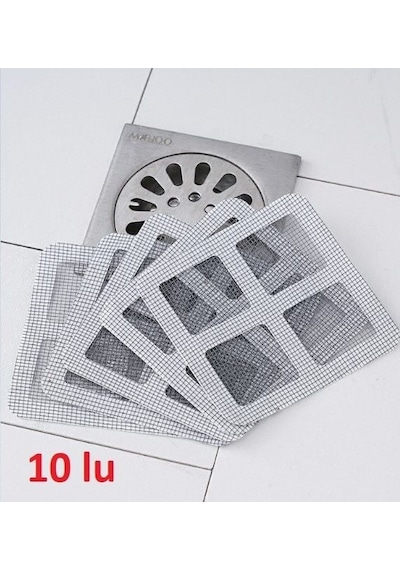 10 Lu Lavabo Süzgeci, Banyo Gider Süzgeci, Sineklik Tamir Kiti