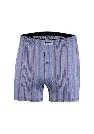 Yıldız Erkek Taşma Lastik Desenli Penye Boxer Short 43 Çok Renkli