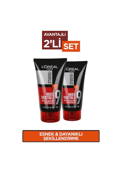 L'Oréal Paris Studio Line Indestructible Tüp Jöle 2'li Set
