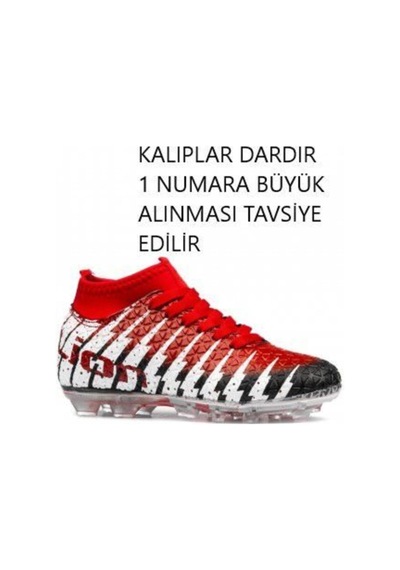 Lion Brothers Lion 1453 Boğazlı Siyah Kırmızı Krampon Kırmızı Çoraplı 001