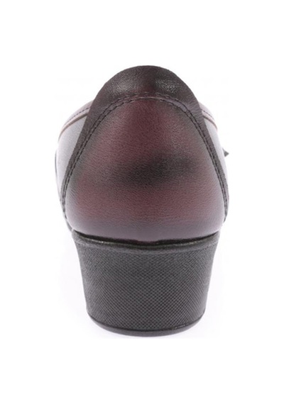 Dgn 006-22y Kadın Önü Fiyonk Detaylı Lazerli Comfort Ayakkabı 006-2034-R1559 Siyah Bordo