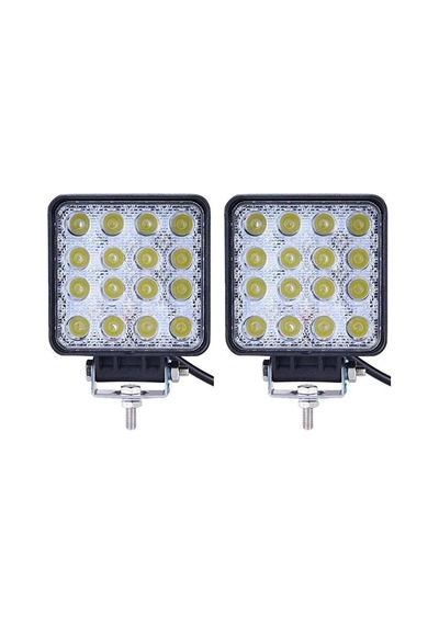 12 Adet 16 Ledli Off Road Sis Farı Çalışma Lambası 12 Volt / 24 V