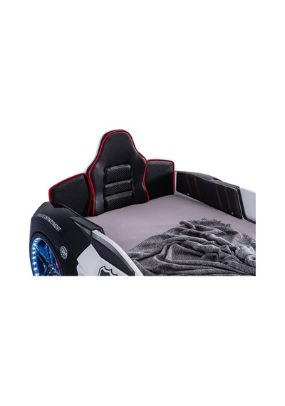 Arabalı Yatak, Police Koltuklu Full Ledli Arabalı Yatak - Siyah - 1 Adet Comfort Yatak Arabalı Yatak, Police Koltuklu Full Ledli Arabalı Yatak - Siyah - 1 Adet Comfort Yatak