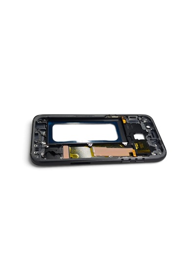 A520 Orta Kasa Galaxy A5 2017 Uyumlu Siyah Renk Orta Kasa Çerçeve + Ses Açma On Off Tuş Bordu Ve Plastik