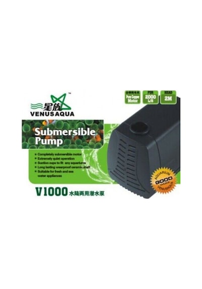 Venusaqua V1000 Akvaryum Sump Kafa Motoru 2000 Lt / H 40W