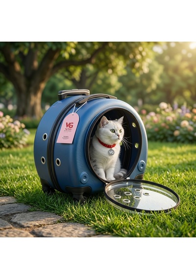 Vg Premium Kedi Taşıma Valizi Panoramik Açılır Kapaklı