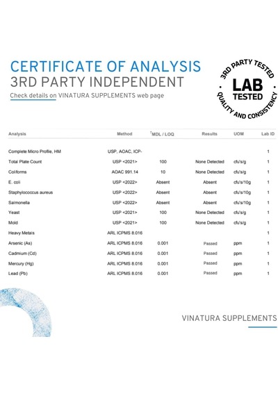 Vınatura Nad Nicotinamide Adenine Dinucleotide 1000mg - Pure Nad For  60 Caps Aromasız