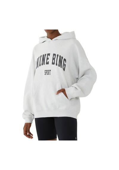 Anine Bing Oversized Pamuklu Sweatshirt Gri Ürün Kodu 013390
