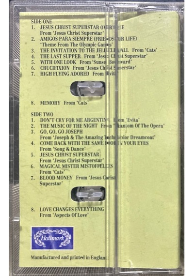 Plak Değildir Kaset Tir Kaset The Music Of Andrew Lloyd Webber