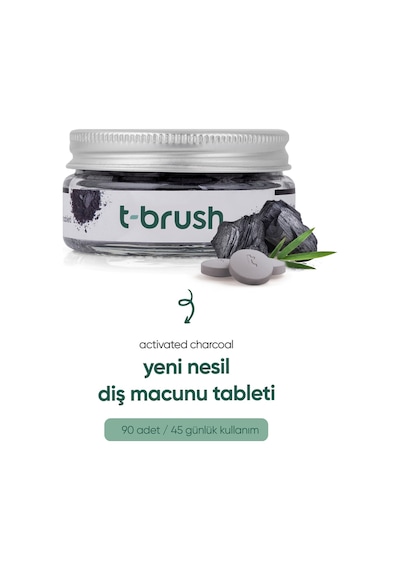 Tbrush Diş Beyazlatıcı Doğal Diş Macunu Tableti Florürsüz + Ağız Gargara Tableti Içermez 75 Tablet Diğer
