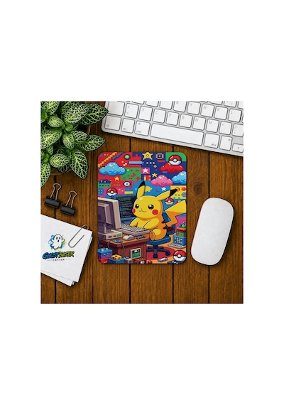 Pikachu Baskılı Oyuncu Mousepad 0235