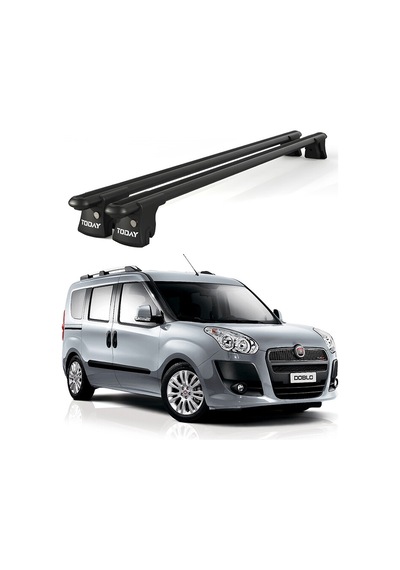Trio-ı Fiat Doblo 2000-2009 Uyumlu Siyah Kilitli Ara Atkı 135cm Port Bagaj Tavan Barı