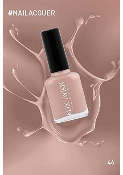 Pembe Nude Oje 46 - Yüksek Pigmentli Uzun Süreli Kalıcılık Hızlı Kuruma - Nail Lacquer 46
