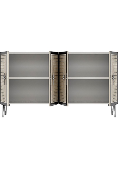 Ka1207bts Tuna Konsol Ve Tv Sehpası Beyaz-traverten-silver 120cm