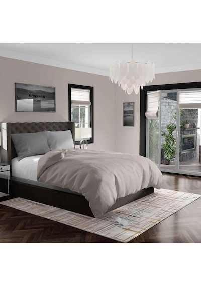 Kaymaz Taban Yıkanabilir Halı Mutfak, Salon, Yatak Odası İçin Modern Dijital Baskı Halı Slnhalı86 - 356 Çok Renkli