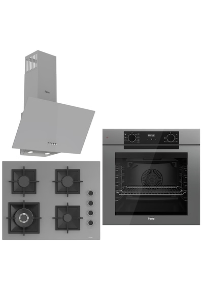 Ferre Fryart QEP63CPR - SC408-WFA- D088 Ankastre Set Gri