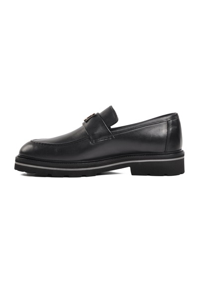 Siyah Hakiki Deri Erkek Loafer Ayakkabı Premium 2871 M Siyah