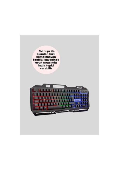 Klavye Ve Mouse Seti Pg8018 Dayanıklı Tuşlar Hızlı Komut - Hs08373690-5588 Renkli