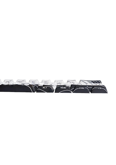 Wooting Manyetik Waves Ansı Black & White Edition Pbt 61 Adet Keycap Seti Renk