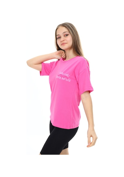 Toontoy Kids Toontoy Kız Çocuk Baskılı Tişört Orkide