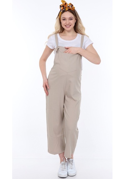 Luvmabelly Myra6101 - Bej Hamile Salopet-bej