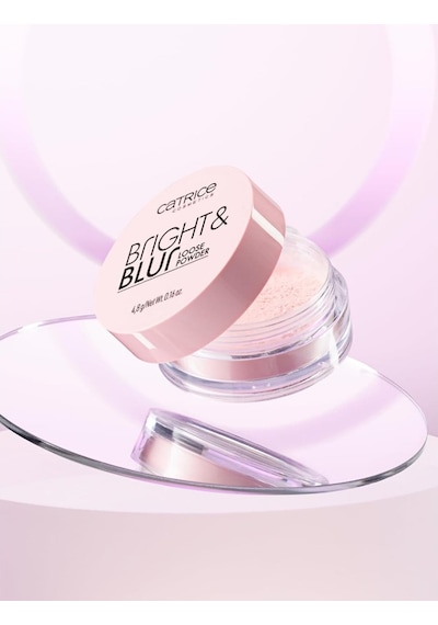 Catrice Bright-Blur Loose Powder 010 Yumuşatıcı Ve Açıcı Pudra Yumuşak Pembe 010 3'lü
