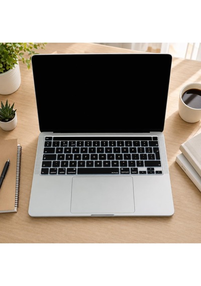 Macbook Pro Avrupa İngilizce Klavye Koruyucu Uk Iso Ters L Enter A2338 M1 M2 A2251 A2289 A2141 Uyumlu Silikon Keyboard Cover Touch Bar Siyah