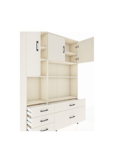Arges Dolap 8 Raflı 5 Çekmeceli 3 Kapaklı 132x30x195 Aytaşı-a... Aytaşı Arges Dolap 8 Raflı 5 Çekmeceli 3 Kapaklı 132x30x195 Aytaşı-a... Aytaşı