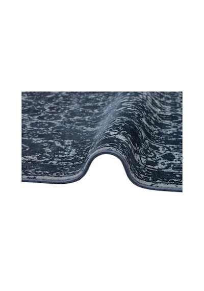 Dark Navy Overdyed Yumuşak İpeksi Tuşeli Halı