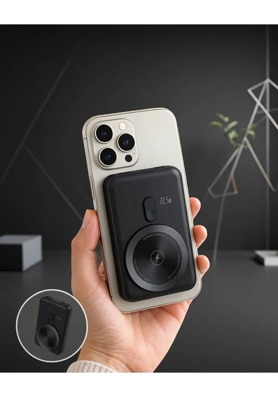 Astraltech Taşınabilir Powerbank Manyetik Kablolu Ve Kablosuz Şarj Çok Renkli