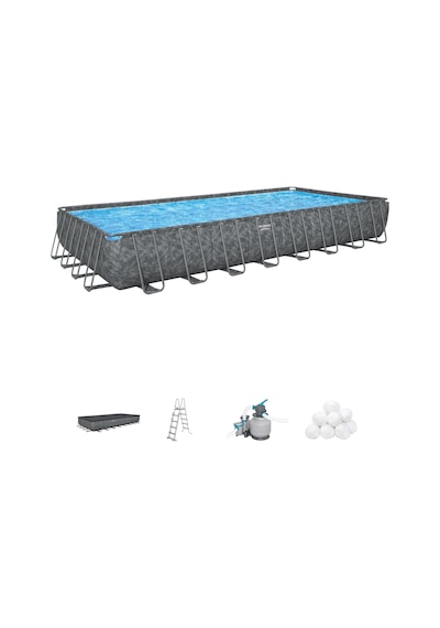 Bestway Apx 365 561kj Dikdörtgen Prefabrik Havuz Seti 9,56 M X 4,88 M X 1,32 M
