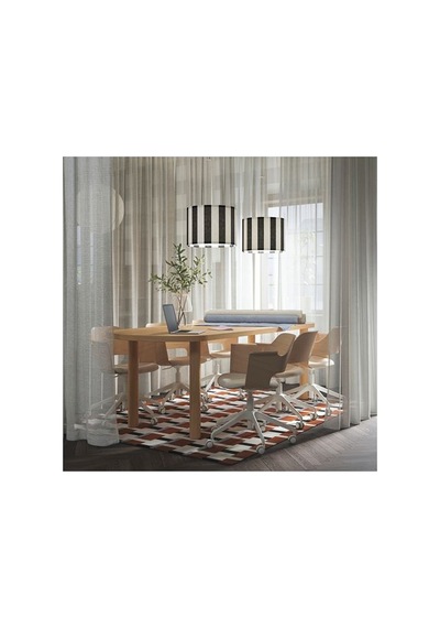 Ikea Rıngsta Abajur Başlığı, Siyah-beyaz, 42 Cm