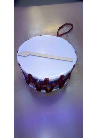 Oyuncak Davul Ve Tokmağı 25 Cm Ahşap