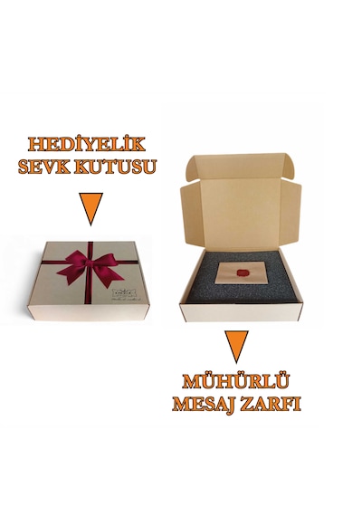 Kişiye Özel Ahşap Kutulu Hediyelik Çikolata