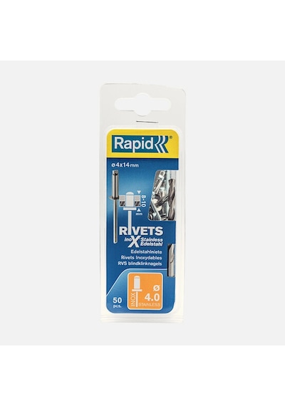 Rapid Perçin 4x14 Mm Paslanmaz Matkap Ucu 50 Adet