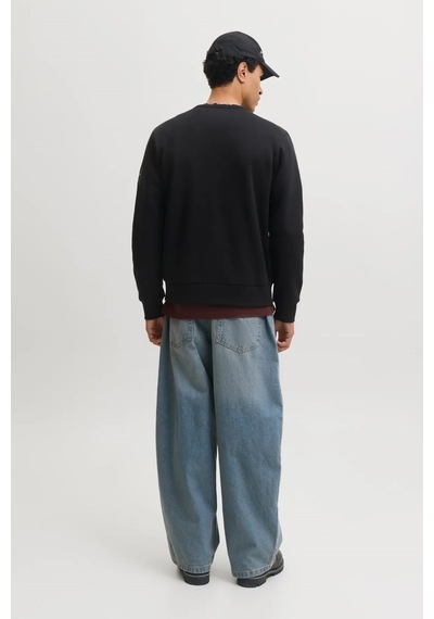 Jack & Jones Jjcleveland Erkek Sweatshirt Siyah