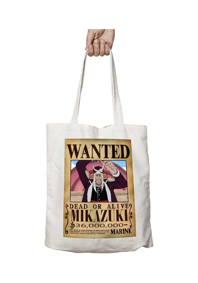 Art Hediye Wanted Mikazuki Anime İki Tarafı Kalıcı Baskılı Yıkanabilir Okul Plaj Omuz Bez Çantası Çok Renkli